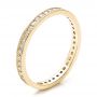 18k Yellow Gold 18k Yellow Gold Women's Diamond Eternity Band - Three-Quarter View -  100132 - Thumbnail