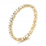 18k Yellow Gold 18k Yellow Gold Women's Diamond Eternity Band - Three-Quarter View -  100142 - Thumbnail