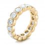 18k Yellow Gold 18k Yellow Gold Women's Diamond Eternity Band - Three-Quarter View -  101361 - Thumbnail