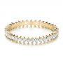 18k Yellow Gold 18k Yellow Gold Women's Diamond Eternity Band - Flat View -  100130 - Thumbnail