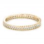 14k Yellow Gold 14k Yellow Gold Women's Diamond Eternity Band - Flat View -  100131 - Thumbnail