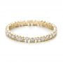 18k Yellow Gold 18k Yellow Gold Women's Diamond Eternity Band - Flat View -  100142 - Thumbnail