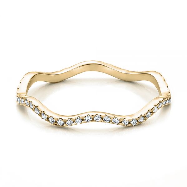 18k Yellow Gold 18k Yellow Gold Women's Diamond Eternity Band - Flat View -  100150