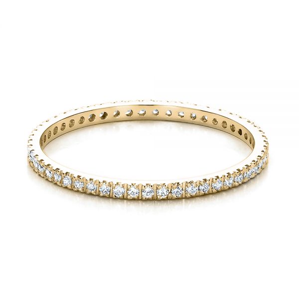 14k Yellow Gold 14k Yellow Gold Women's Diamond Eternity Band - Flat View - 100275