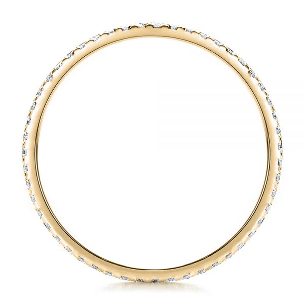 14k Yellow Gold 14k Yellow Gold Women's Diamond Eternity Band - Front View - 100118