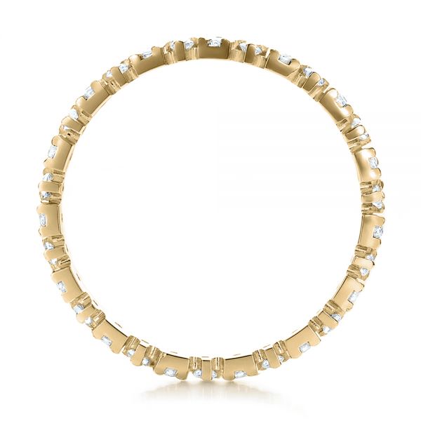 18k Yellow Gold 18k Yellow Gold Women's Diamond Eternity Band - Front View - 100142