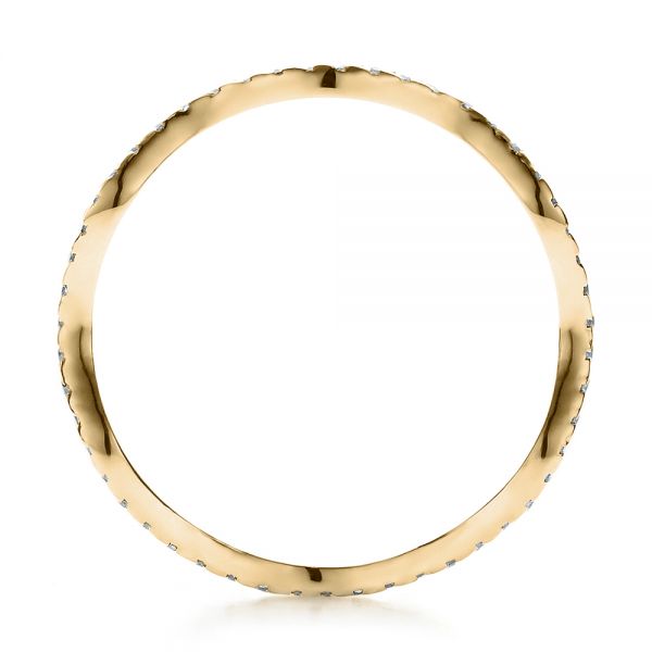 14k Yellow Gold 14k Yellow Gold Women's Diamond Eternity Band - Front View - 100150
