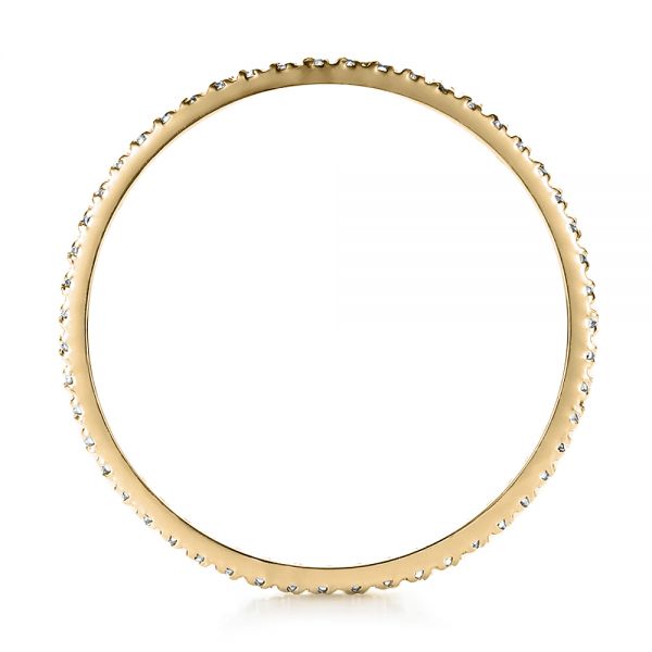 14k Yellow Gold 14k Yellow Gold Women's Diamond Eternity Band - Front View - 100275