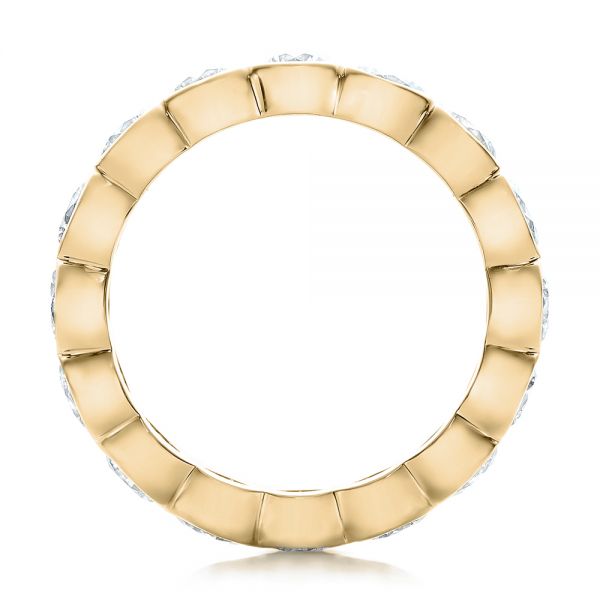 18k Yellow Gold 18k Yellow Gold Women's Diamond Eternity Band - Front View -  101361