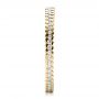 18k Yellow Gold 18k Yellow Gold Women's Diamond Eternity Band - Side View -  100131 - Thumbnail