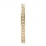 18k Yellow Gold 18k Yellow Gold Women's Diamond Eternity Band - Side View -  100132 - Thumbnail