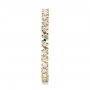 18k Yellow Gold 18k Yellow Gold Women's Diamond Eternity Band - Side View -  100142 - Thumbnail