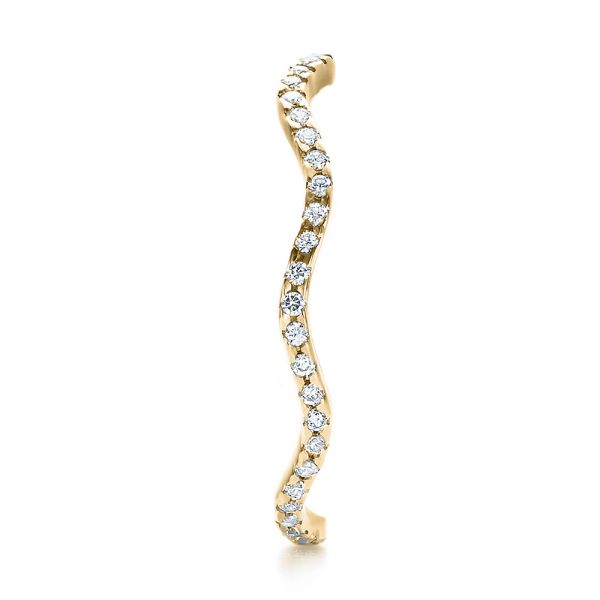 14k Yellow Gold 14k Yellow Gold Women's Diamond Eternity Band - Side View - 100150