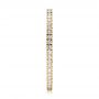 18k Yellow Gold 18k Yellow Gold Women's Diamond Eternity Band - Side View -  100275 - Thumbnail