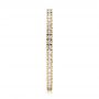 18k Yellow Gold 18k Yellow Gold Women's Diamond Eternity Band - Side View -  100275 - Thumbnail