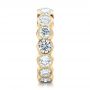 18k Yellow Gold 18k Yellow Gold Women's Diamond Eternity Band - Side View -  101361 - Thumbnail