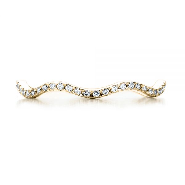 14k Yellow Gold 14k Yellow Gold Women's Diamond Eternity Band - Top View - 100150