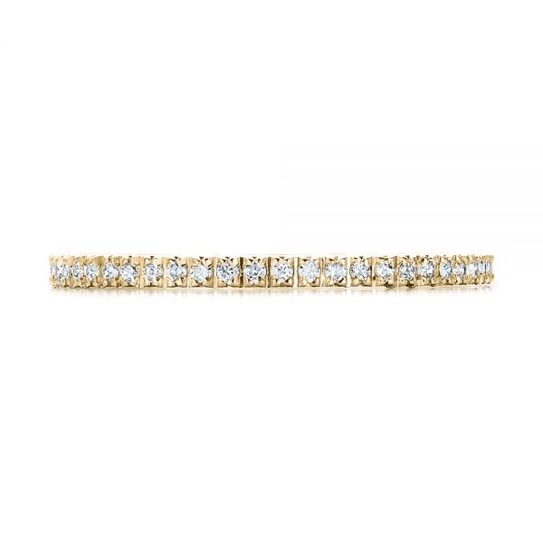 14k Yellow Gold 14k Yellow Gold Women's Diamond Eternity Band - Top View - 100275