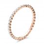 14k Rose Gold 14k Rose Gold Women's Diamond Tension Set Eternity Band - Three-Quarter View -  100137 - Thumbnail