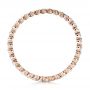 18k Rose Gold 18k Rose Gold Women's Diamond Tension Set Eternity Band - Front View -  100137 - Thumbnail