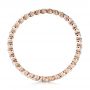 18k Rose Gold 18k Rose Gold Women's Diamond Tension Set Eternity Band - Front View -  100137 - Thumbnail