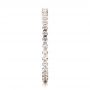 18k Rose Gold 18k Rose Gold Women's Diamond Tension Set Eternity Band - Side View -  100137 - Thumbnail