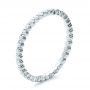  Platinum Platinum Women's Diamond Tension Set Eternity Band - Three-Quarter View -  100137 - Thumbnail