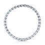 18k White Gold Women's Diamond Tension Set Eternity Band - Front View -  100137 - Thumbnail