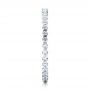 18k White Gold Women's Diamond Tension Set Eternity Band - Side View -  100137 - Thumbnail