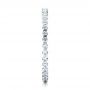 18k White Gold Women's Diamond Tension Set Eternity Band - Side View -  100137 - Thumbnail