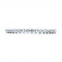 18k White Gold Women's Diamond Tension Set Eternity Band - Top View -  100137 - Thumbnail