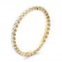 14k Yellow Gold 14k Yellow Gold Women's Diamond Tension Set Eternity Band - Three-Quarter View -  100137 - Thumbnail