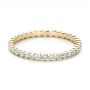 18k Yellow Gold 18k Yellow Gold Women's Diamond Tension Set Eternity Band - Flat View -  100137 - Thumbnail