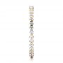 18k Yellow Gold 18k Yellow Gold Women's Diamond Tension Set Eternity Band - Side View -  100137 - Thumbnail