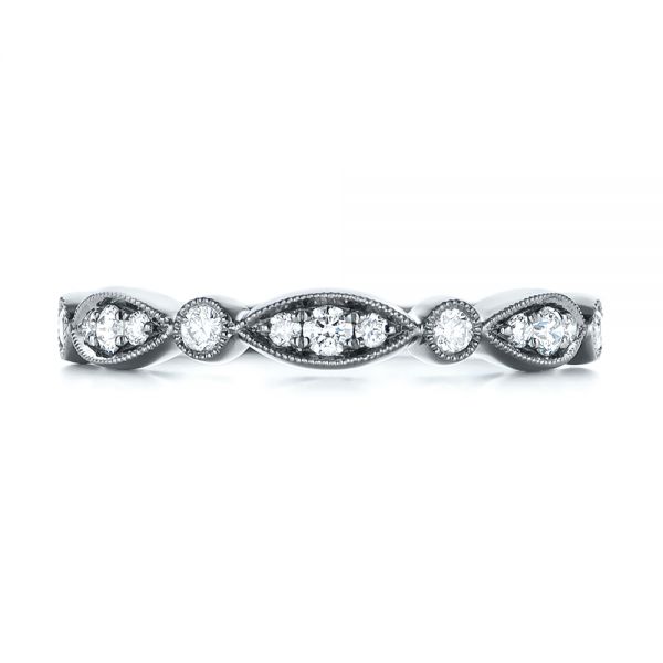  Platinum Platinum Women's Diamond Wedding Band - Top View -  103073