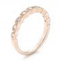 14k Rose Gold 14k Rose Gold Women's Diamond Wedding Band - Three-Quarter View -  103070 - Thumbnail