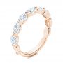 14k Rose Gold 14k Rose Gold Women's Diamond Wedding Band - Three-Quarter View -  106316 - Thumbnail