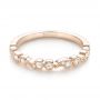 14k Rose Gold 14k Rose Gold Women's Diamond Wedding Band - Flat View -  103074 - Thumbnail