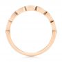 14k Rose Gold Women's Diamond Wedding Band - Front View -  103071 - Thumbnail