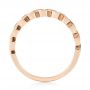 18k Rose Gold 18k Rose Gold Women's Diamond Wedding Band - Front View -  103075 - Thumbnail