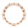 18k Rose Gold 18k Rose Gold Women's Diamond Wedding Band - Front View -  106314 - Thumbnail