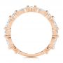 18k Rose Gold 18k Rose Gold Women's Diamond Wedding Band - Front View -  106315 - Thumbnail