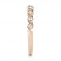 18k Rose Gold 18k Rose Gold Women's Diamond Wedding Band - Side View -  103070 - Thumbnail