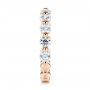 18k Rose Gold 18k Rose Gold Women's Diamond Wedding Band - Side View -  106314 - Thumbnail