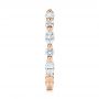 18k Rose Gold 18k Rose Gold Women's Diamond Wedding Band - Side View -  106315 - Thumbnail