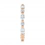 18k Rose Gold 18k Rose Gold Women's Diamond Wedding Band - Side View -  106315 - Thumbnail