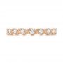 14k Rose Gold 14k Rose Gold Women's Diamond Wedding Band - Top View -  103070 - Thumbnail