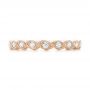 14k Rose Gold 14k Rose Gold Women's Diamond Wedding Band - Top View -  103070 - Thumbnail