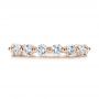 18k Rose Gold 18k Rose Gold Women's Diamond Wedding Band - Top View -  106314 - Thumbnail