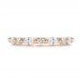 18k Rose Gold 18k Rose Gold Women's Diamond Wedding Band - Top View -  106315 - Thumbnail